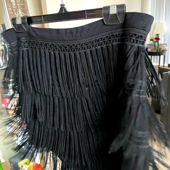 Black fringe skirt - Picture 4 of 6